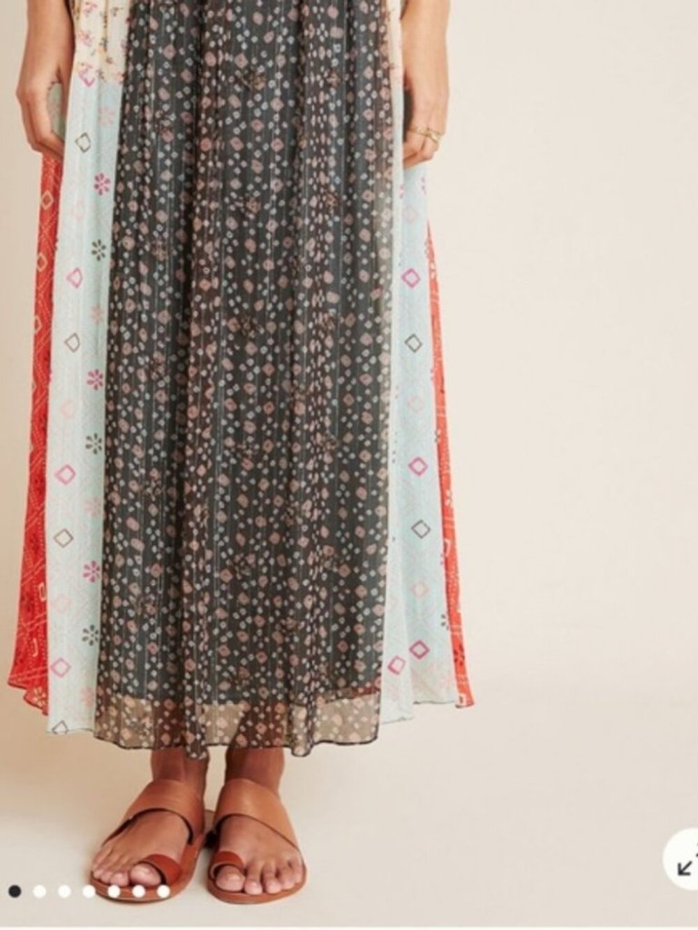Anthropologie Margot Pleated Maxi Skirt - Picture 3 of 4